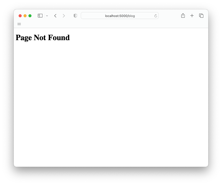 Page not found